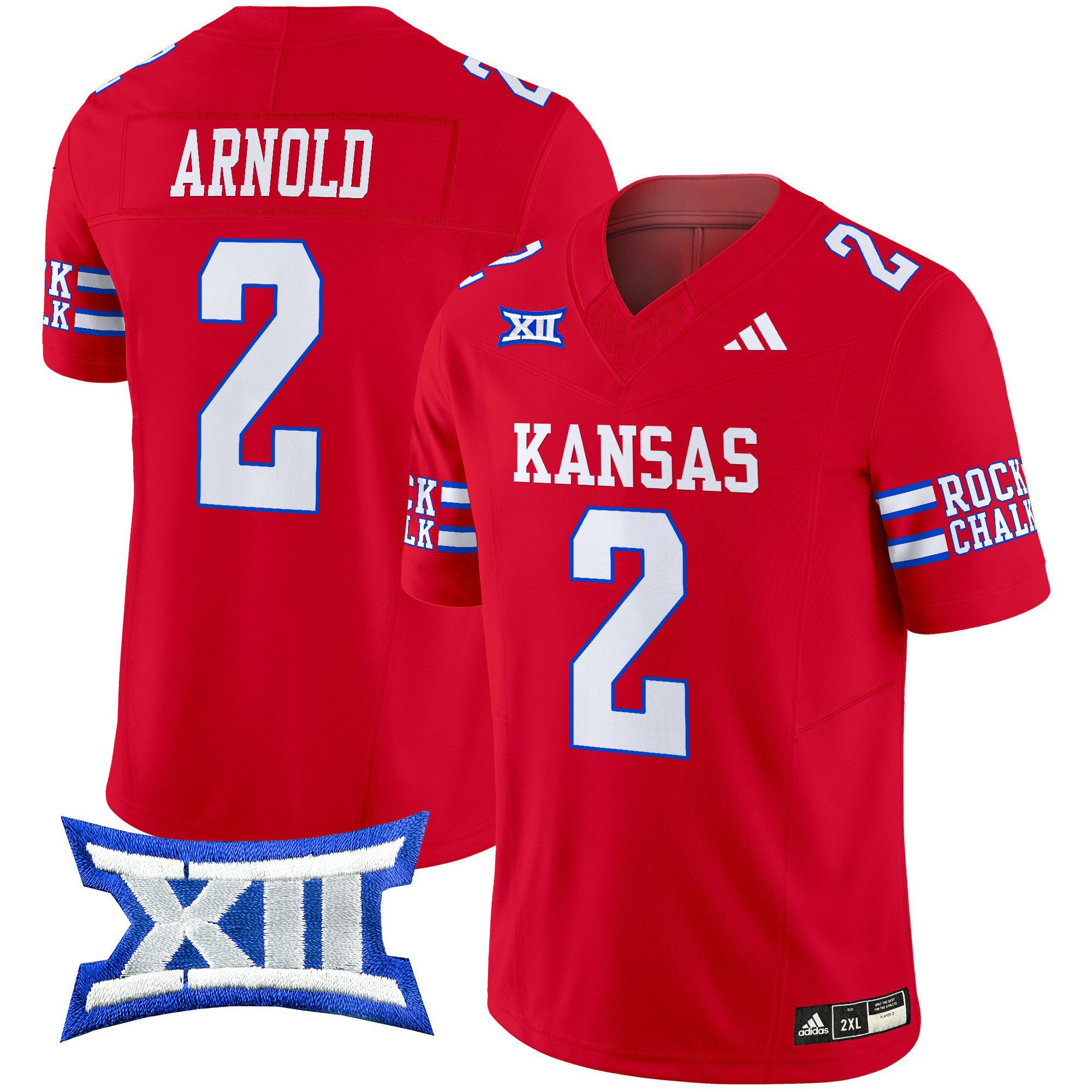 Men Kansas Jayhawks #2 Arnold Red 2024 Vapor Limited NCAA Jersey->indianapolis colts->NFL Jersey
